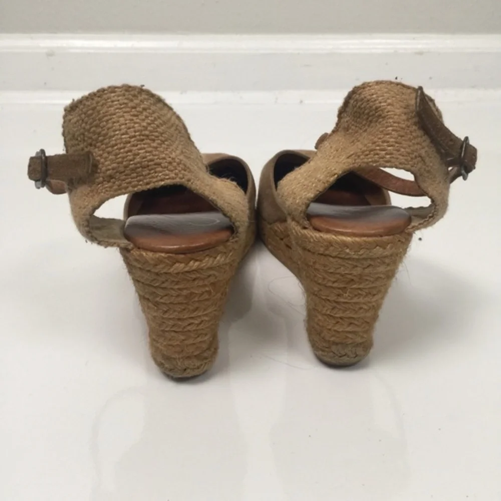 GAIMO ESPADRILLE NUDE SUADE LEATHER UPPER WEDGE